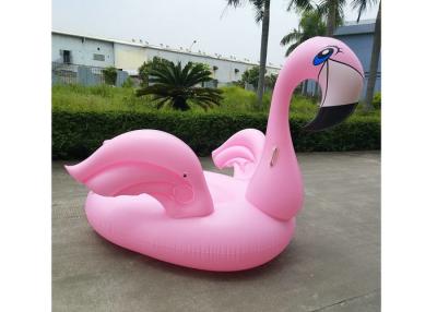 China 200cm Pink Inflatable Flamingo Floating Island Swim Pool Inflatable Raft Stock Float Bed for sale