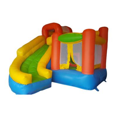 Cina Inflatable Combo Bouncer With Curve Slide Trampoline House Kids Jumping Air Games in vendita