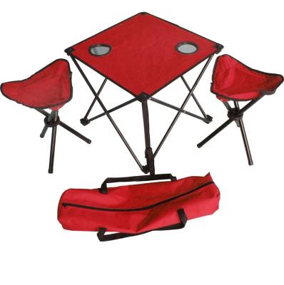 China Easy Carry Wild Patio Table And Stool Set For Folding Camping Chair And Picnic Table for sale