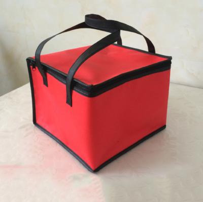 China Reusable Insulated Pizza Ice Cream Cake Nonwoven Delivery Reusable Aluminum Foil Customized Cooler Bag for sale