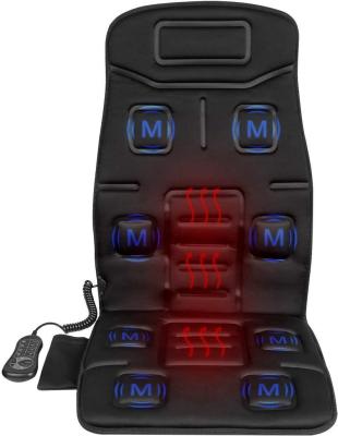 China 8 Motor Vibration Electric Body Massager Car Seat Massage Safe Reliable Cushion for sale