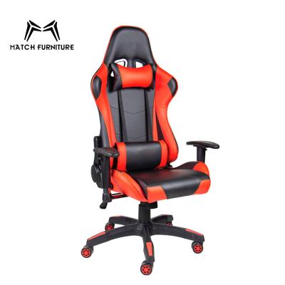 China (Size) simple design ergonomic adjustable racing style leather gaming office chair for sale for sale