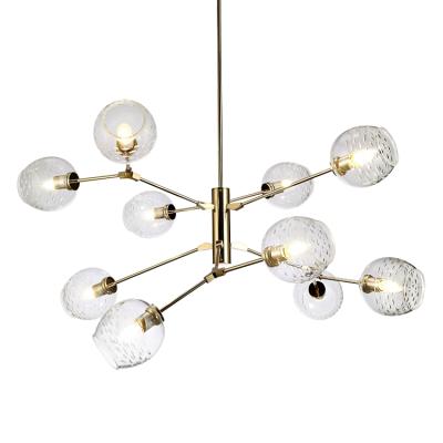 China Glass Chandelier Home Lamps Minimalist LED Pendant Light For Indoor Decor for sale