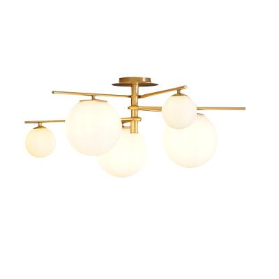 China Surface mounted Nordic decorative lighting bedroom living room modern luxury led ceiling lamp for sale