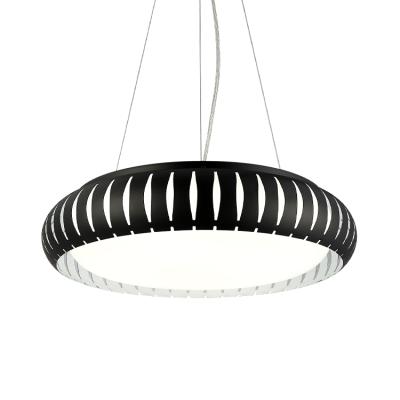 China Home Acrylic LED Chandelier Lamp in Black and White Lights for Home Decor for sale