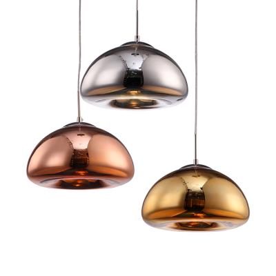 China Home Round Glass Pendant Light Creative Null Indoor Handlamp for sale