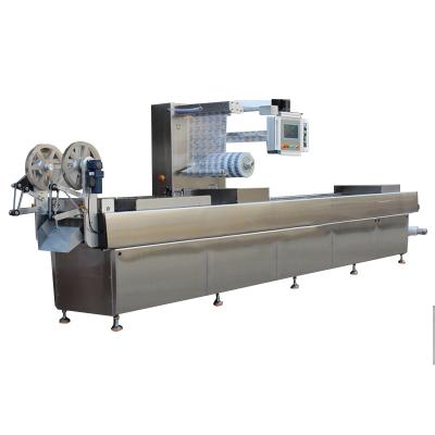 China Inflatable Food Steak Food Automatic Continuous Stretching Vacuum Packing Machine for sale