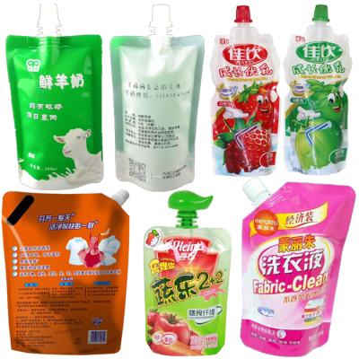 China Food Lubricant Oil Bleach Laundry Detergent Stand-Up Pouch Filling Machine for sale