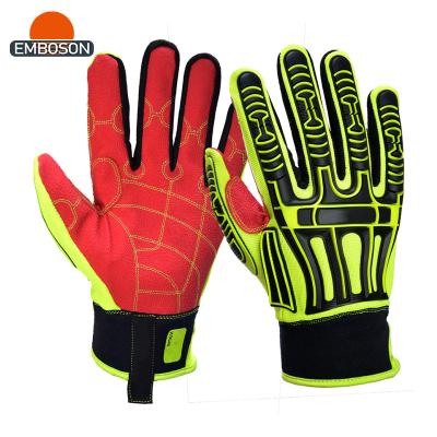 China DIY Hot Selling Impact Kevlar Anti-Abrasion Glove Full TPR Label Protection Stretch Fabric Back for sale