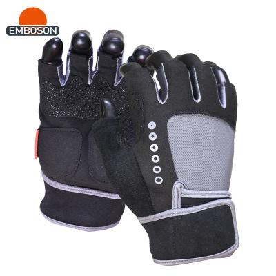 China DIY Fingerless Anti-Slip Glove Anti-Vibation Neoprene Cuff Extended Mechanic Gloves for sale