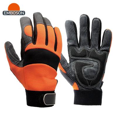 China Hot Selling Full Silicone DIY Firm Grip Gloves Elastic Knitted Cuff Gloves for sale