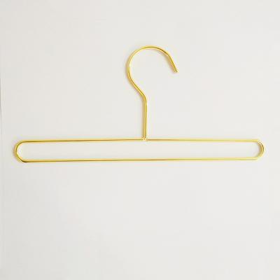 China Wardrobe Towel Gold Metal Iron Clothes Wire Hangers for sale