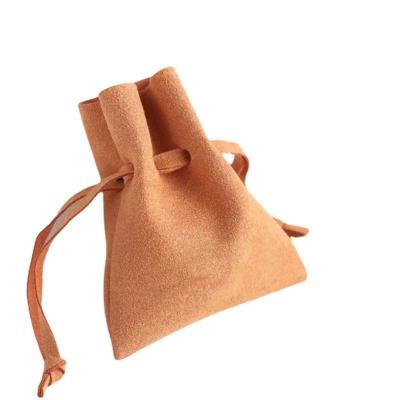 China Custom Made Jewelry Pouch Leather Jewelry Pouch PU Envelope Jewelery Pouches Drawstring Jewelry Pouch Suede Velvet Tote Bag for sale