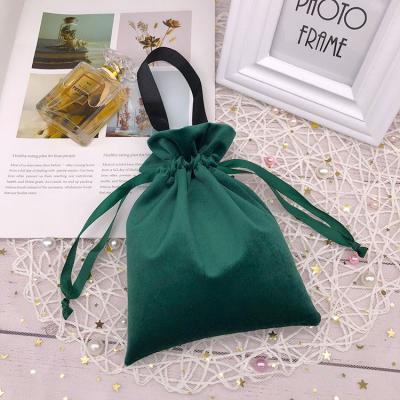 China Eco Friendly Custom Envelope Suede Velvet Travel Gift Drawstring Jewelry Pouch With Logo for sale