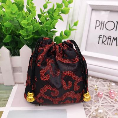 China Recyclable Custom Drawstring Bag Satin String Suction Logo Silk Drawstring Bag For Gift Best Price Wholesales for sale