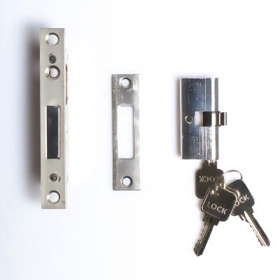 China High Quality South American Aluminum Alloy 554 Mortise Cylinder Door Lock Body With Bolt for sale