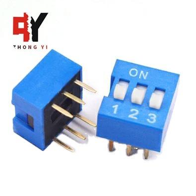 China Slide DIP Switch 2.54mm Pitch Digital Correction Inverter IC Type DIP Switch for sale