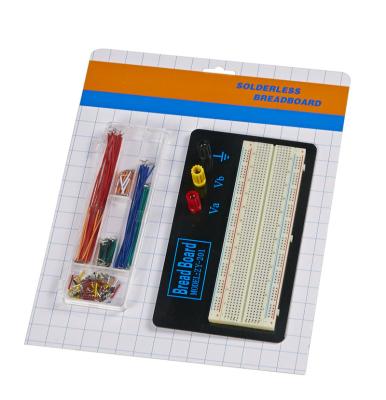 China LABORATORY TEST 830 points breadboard+solderless wired solderless jumper breadboard kit for sale