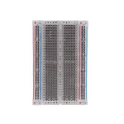 China Transparent Electric Appliances 400 /300 Mini-size Solderless Breadboard Link Point for sale