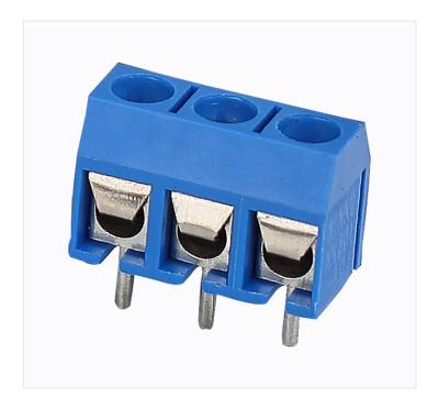 China PBT HQ301-5.0 Pitch Blue Screw Connector Terminal Block, 300V-16A for sale