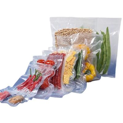 China Microwaveable Cheap sale Textured Packaging Bags Food grade BPA Free clear vacuum pack for food 3-sides seal for sale