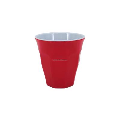 China Sustainable Melamine Water Tumblers Travel Coffee Mugs Melamine Plastic Party Unbreakable Mug Cups Red for sale