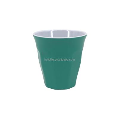 China Best Selling Manufacturer Melamine Custom Viable Cold Water Cups Unbreakable Office Plastic Mugs (Teal) for sale