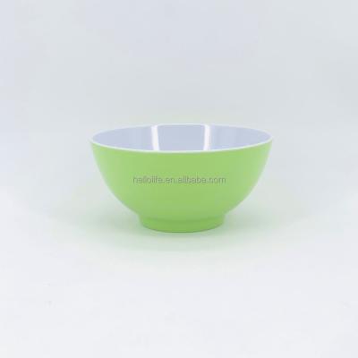 China Viable Hot Sale Basics Melamine Solid Color Bowls For Snacks Cereal Soup Salad Ice Cream Reusable Melamine Bowls Green for sale