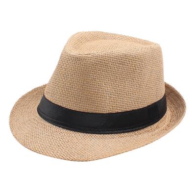 China Korean Factory Wholesale Holiday Sun Hats Straw Hats Gentlemen's Sunscreen Men's and Women's Jazz Hats Couples Straw Hats High Quality for sale