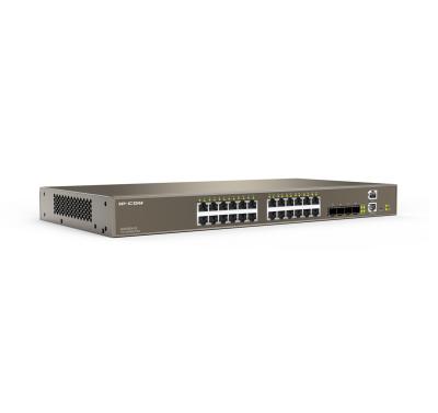 China Port POE Fiber Switch 24 10 Stackable Gigabit Layer 3 Networking Switch for sale