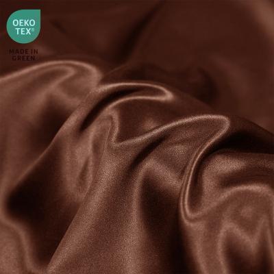 China Good Price 114CM 16/19/22/25MM Wholesale Pure China Organic Plain Dyed 100% Plain Dyed Fabric Of Clothing 6A Mulberry Silk China for sale