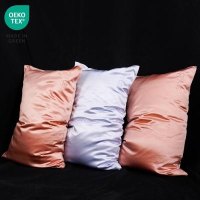 China Good Quality Anti-Static Custom Color Oeko-Tex 100% Pure Embroidered Mulberry Silk Pillowcase Pillow Case Cover for sale