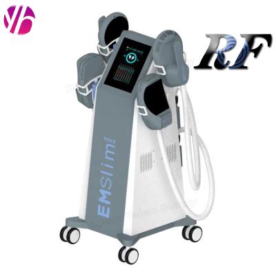 China Hot Selling 4 Handle Emslim RF EMS Skin Tightening Sculpt Burning Fat Body Sculpting EMS Beauty Equipment for sale