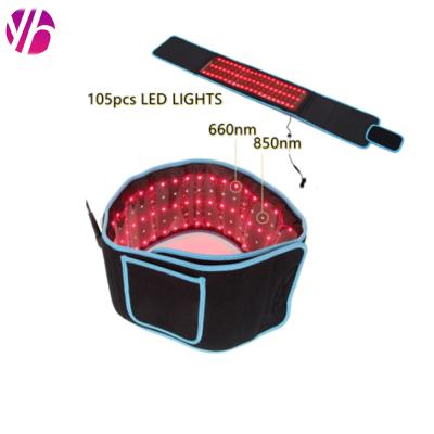 China Weight Loss 2 in 1 Home Lipo Slimming 660nm 850nm Wavelength Red Light Therapy Slimming Laser Belt for sale