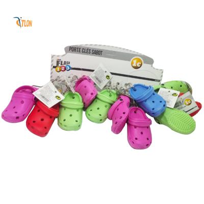 China Factory Custom 3D Mini Plastic Foam Rubber Lovely Hole Hole Shoe Fashion Shoe Keychain for sale