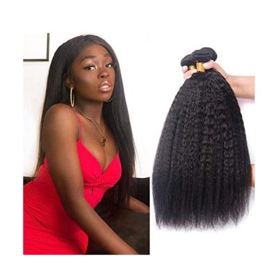 China CURLY STRAIGHT Cuticle Aligned Raw Unprocessed Virgin Kinky Straight Yaki Brazilian Hair Bundles With Headband for sale