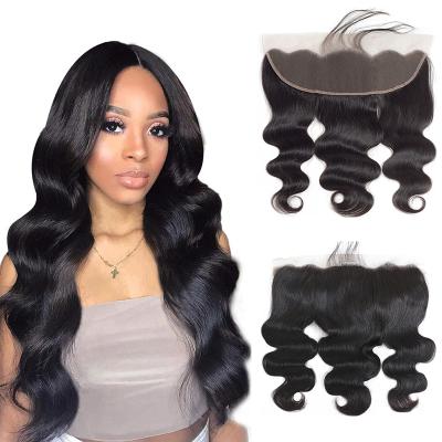 China Silky Straight Wave 10A Virgin Hair 13*4 13*6 Headbands Best For Front Wig And Stylist Transparent HD Lace And Swiss Lace for sale