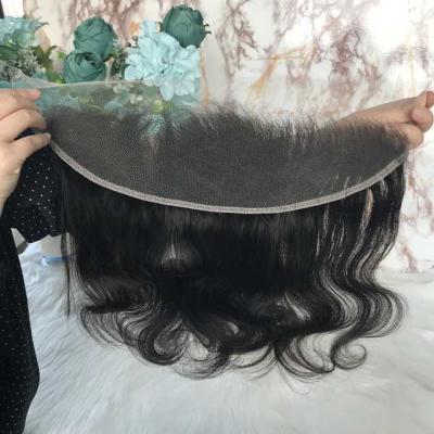 China New Hd Silky Straight Stock 13x4 20 Hd Front Hair Band Sheer Lace 16 18 Wave Frontal for sale