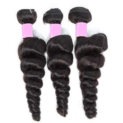 China Loose Wave Unprocessed Cuticle Aligned Virgin Brazilian Hair Bundles 100% Hair Bundles Shedding No No Tangle for sale