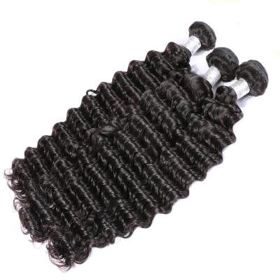 China Deep Wave 10A Deep Wave Hair 3 Bundles With Lace Closure Headband Brazilian Raw Mink Cuticle Aligned Human Hair Virgin Hair Vendors for sale