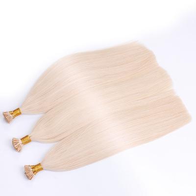 China Wholesale Raw Unprocessed Russian Virgin Hair Keratin Hair Extensions I-tip Raw Wave Russian Silky Straight Sellers Raw I Tip Hair Extension for sale