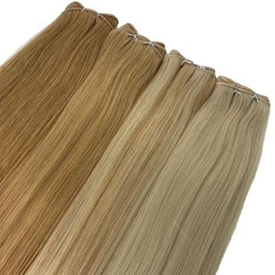 China 12A Wave Weft Double Weft 100% Silky Straight Factory Wholesale Unprocessed Virgin Hair Doner Drawn With Cuticle Aligned Hair Bundles for sale