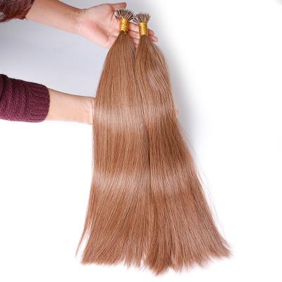 China Silky Straight Wave Remy Micro Beads Hair Extensions In Ring Links Human Hair Straight Nano Blonde Virgin Russian Hair Extensions for sale