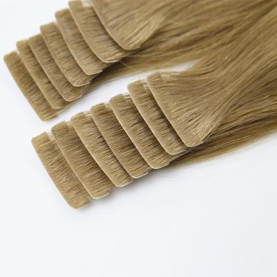 China Remy European Injection Tape In Silky Straight Drawn Hair Extensions Invisible Double Wave Tape Hair Extensions for sale