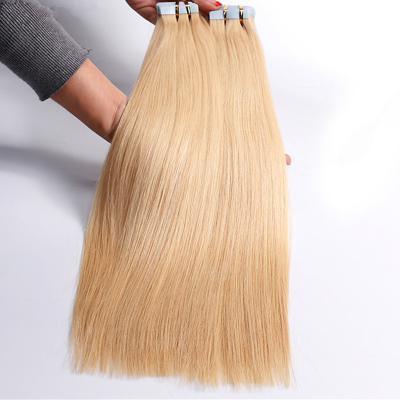 China Wholesale Silky Straight Wave Indian Virgin Hair Extensions Double Drawn Tape In Extensions 10A Rate Brazilian Hair Extensions Tape Ins for sale