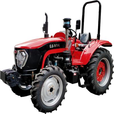 China Farm Work Machinery 4WD Road Tractor Agricultural Machinery 80HP Farm Wheel Tractor for sale