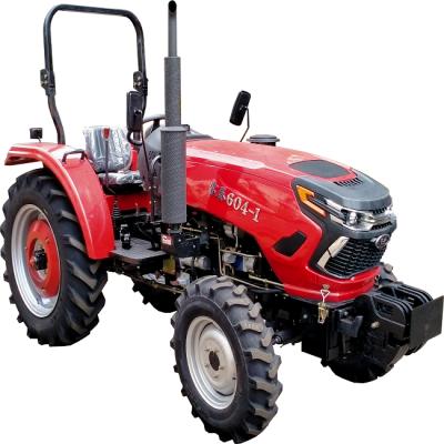 China Farmland New Farm 60hp Wheel 4*4 604 Agricultural Tractor for sale