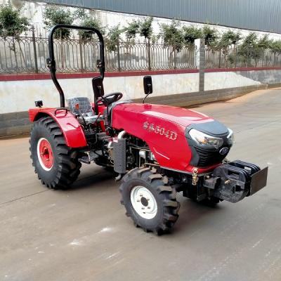 China Greenhouse or Farm Garden 4x4 Small Tractor 50 HP Hydraulic Compact Tractors For Agriculture for sale