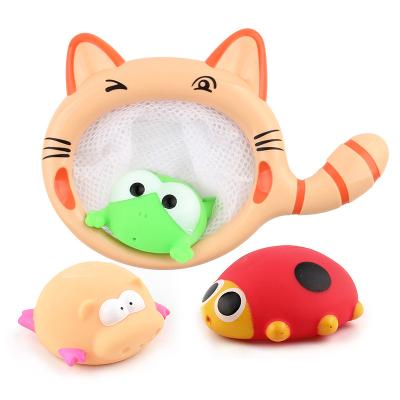 China 2021 Earlier Education Toys Cute Soft Rubber Noise Float Float Animal Toys Animal Toys Bath Wetting Toy Soft Rubber Squeeze for sale