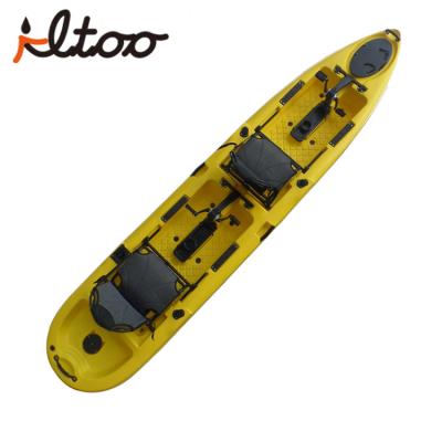 China Fishing Kayak Racing Kayak New Product Mold 2 Person Pedal Spinning Kayak For Fishing for sale